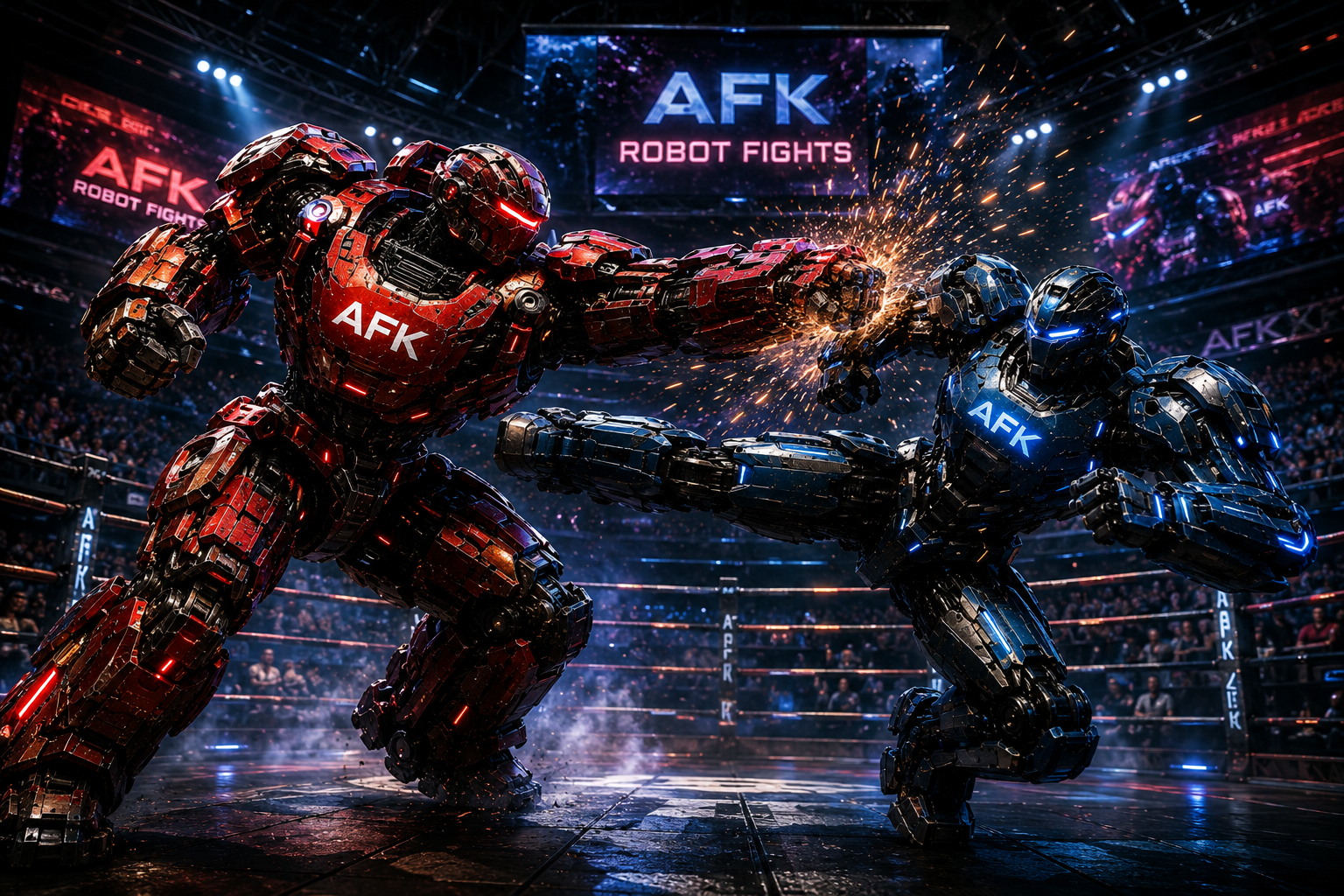 AFK Robot Fights scene